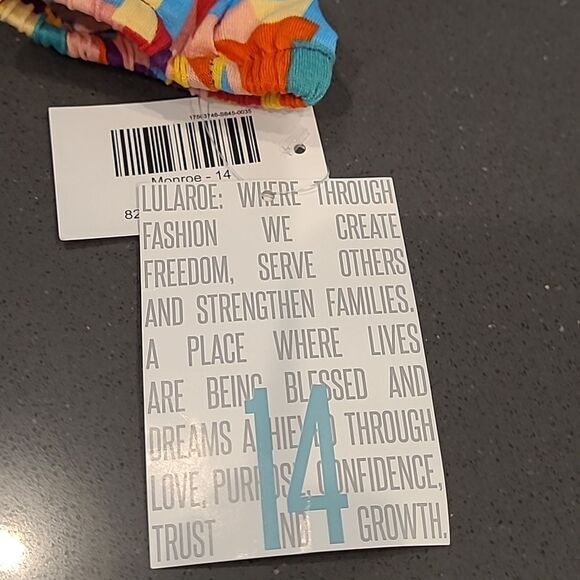 LulaRoe sz 14 junior athletic leisure, zippered jacket, NWT - Picture 8 of 13